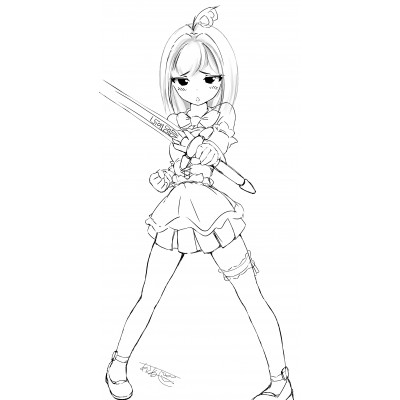 魔法少女剣士メイド?