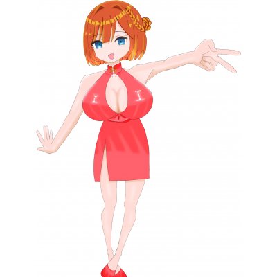 中華の女の子描きました！！
