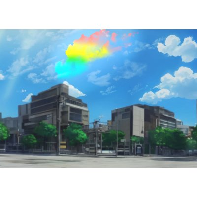 カラフルな雲を見たよ！