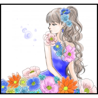 花のドレス